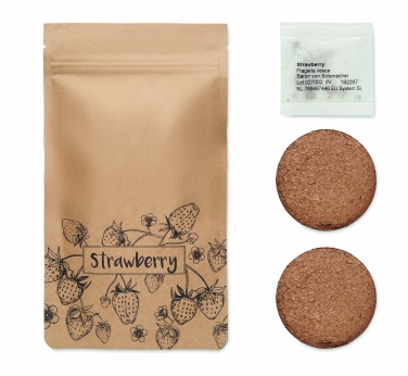 Logo trade promotional merchandise photo of: Strawberry growing kit
