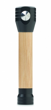 Logotrade promotional products photo of: 3-in-1 bamboo flashlight with an emergency hammer and seatbelt cutter