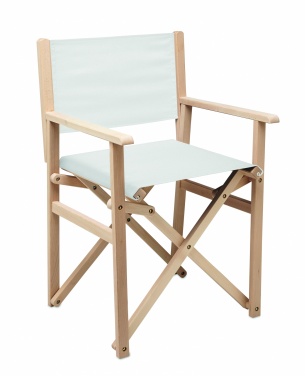 Logo trade promotional products image of: Foldable wooden beach chair