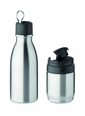 Logo trade promotional products image of: 2 in 1 double wall bottle 500ml