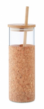 Logo trade promotional products image of: Glass tumbler sleeve 450 ml