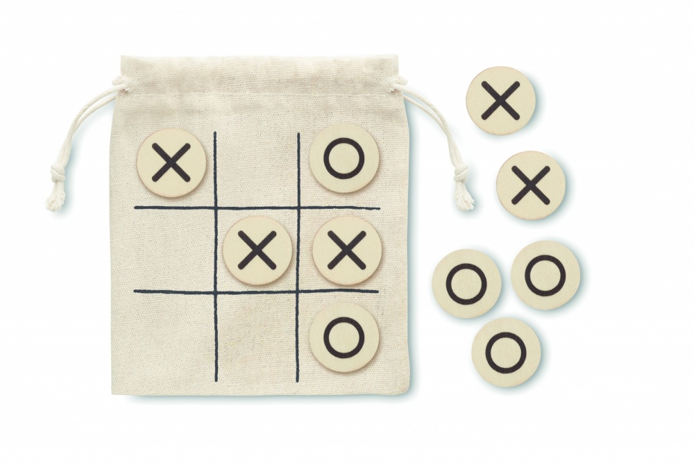 Logotrade advertising product picture of: Wooden tic tac toe