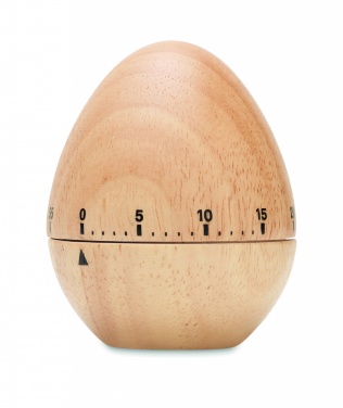 Logo trade advertising products image of: Pine wood egg timer