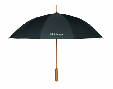 Logo trade advertising products image of: 23,5 inch RPET/bamboo umbrella