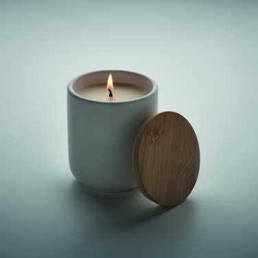 Logo trade promotional gift photo of: Plant based wax candle 200 gr