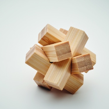 Logotrade promotional giveaway picture of: Bamboo brain teaser star shape