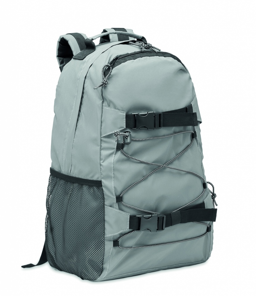 Logo trade promotional giveaway photo of: High reflective backpack 190T