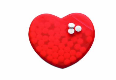 Logotrade promotional product image of: Heart shape peppermint box