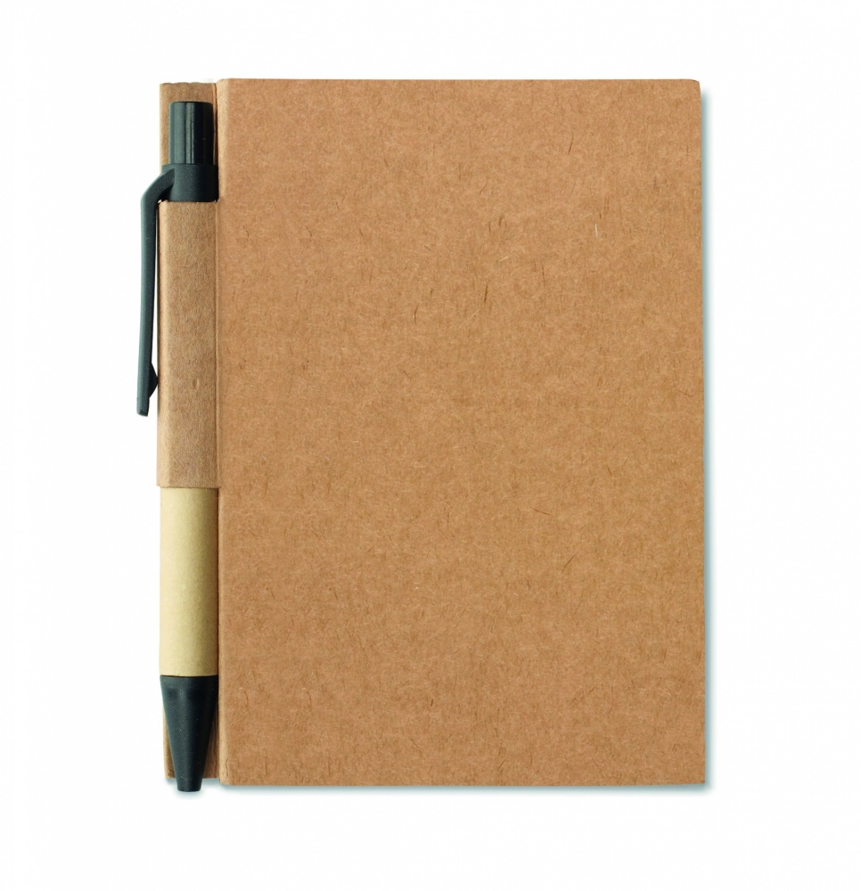 Logo trade promotional product photo of: Recycled notebook with pen
