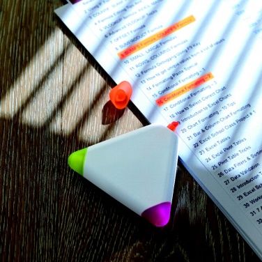 Logo trade promotional gift photo of: Triangular highlighter