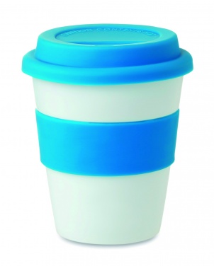 Logo trade promotional products image of: PP tumbler with silicone lid