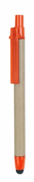 Logo trade business gifts image of: Recycled carton stylus pen