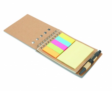 Logo trade promotional giveaway photo of: Notepad with pen and memo pad