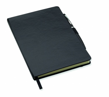 Logo trade business gifts image of: A5 notebook with pen 72 lined