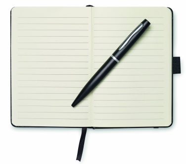 Logotrade promotional product image of: A6 notebook with pen 72 lined