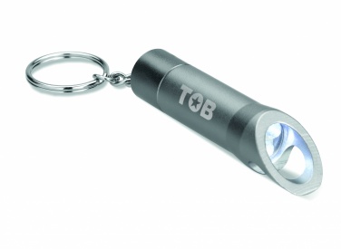 Logo trade promotional giveaways image of: Metal torch key ring Ylivieska