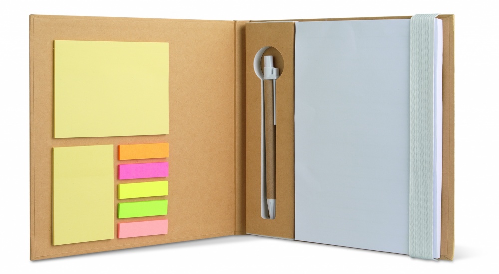 Logotrade promotional merchandise photo of: Notebook with memo set and pen