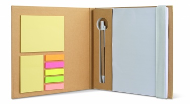 Logo trade promotional giveaway photo of: Notebook with memo set and pen