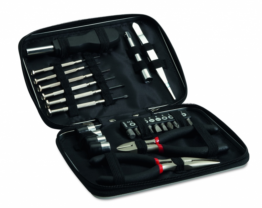 Logo trade corporate gift photo of: 26 pcs tool in aluminium case