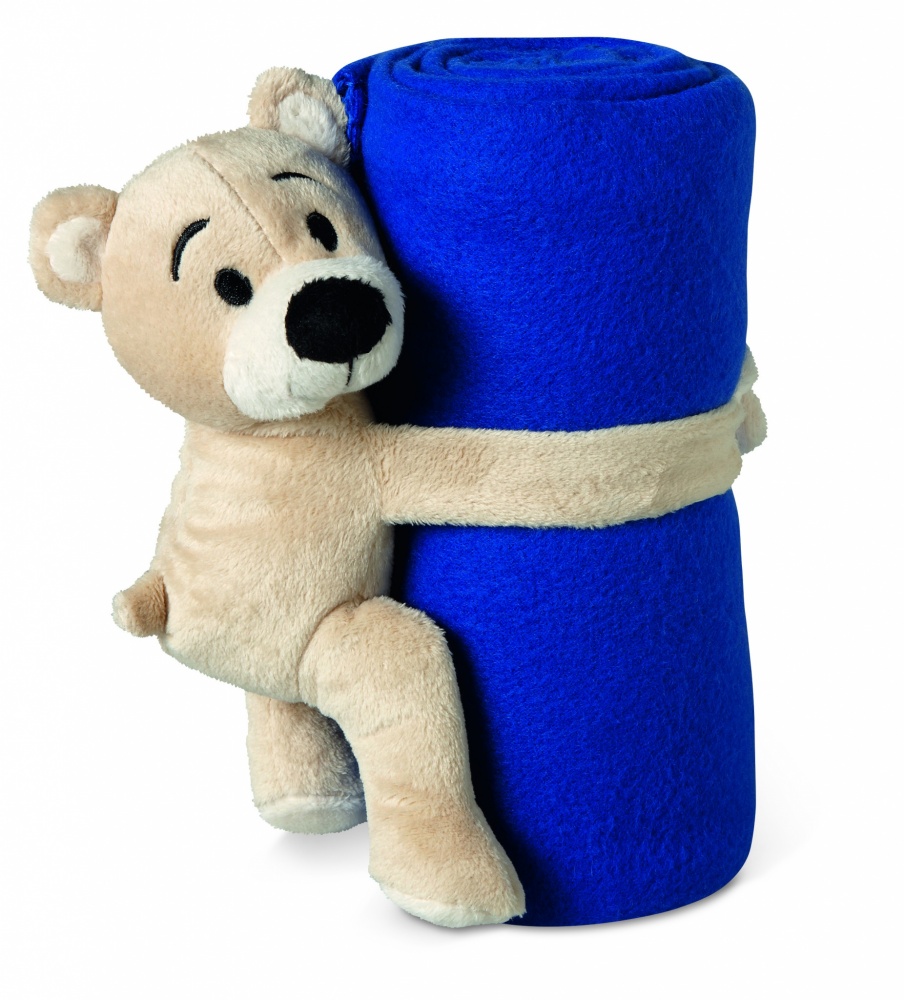 Logotrade business gifts photo of: Fleece blanket with bear