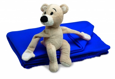 Logotrade advertising product picture of: Fleece blanket with bear