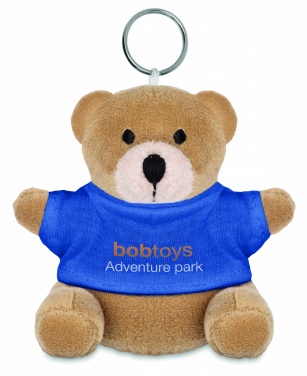 Logo trade promotional giveaway photo of: Teddy bear key ring FINLAND