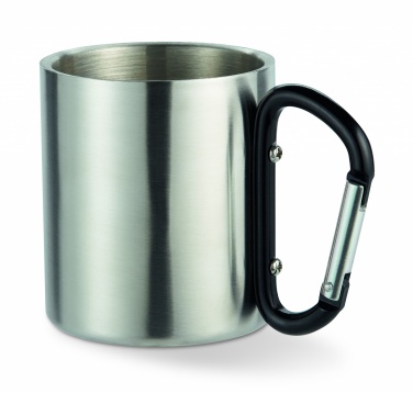Logo trade corporate gift photo of: Metal mug & carabiner handle