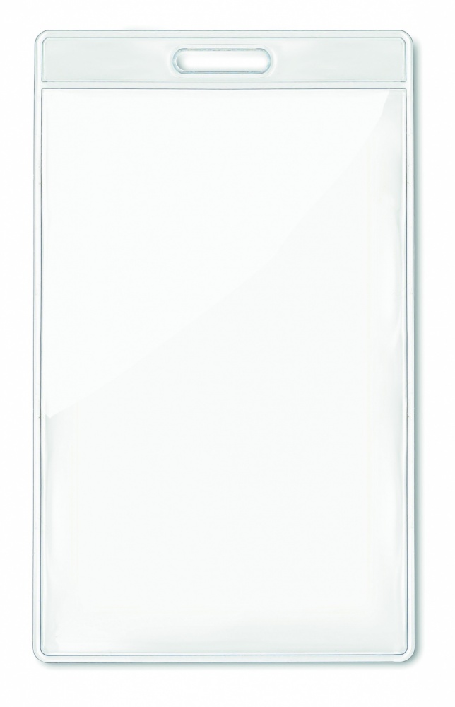 Logo trade advertising products image of: Transparent badge 7.5cmx12.5cm