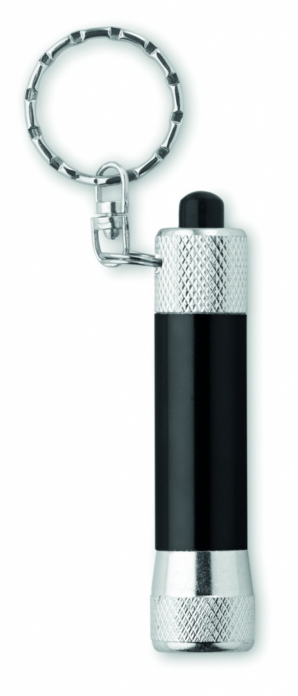 Logo trade corporate gifts image of: Aluminium torch with key ring