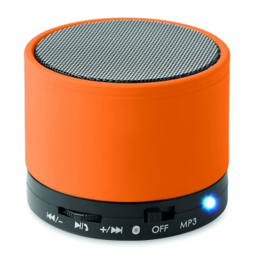 Logo trade promotional product photo of: Round wireless speaker