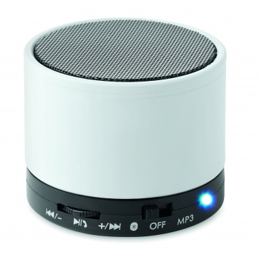 Logo trade business gift photo of: Round wireless speaker