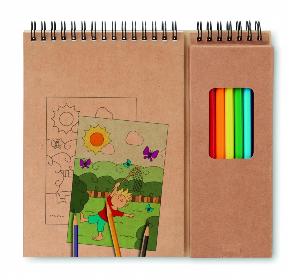Logotrade corporate gifts photo of: Colouring set with notepad