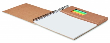 Logotrade promotional giveaway image of: Colouring set with notepad