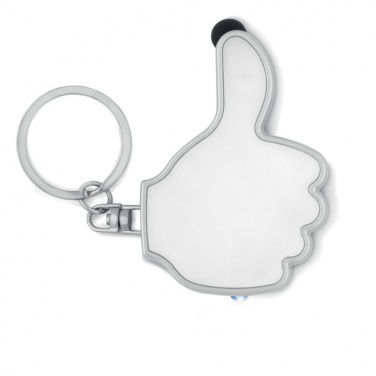Logo trade promotional product photo of: Thumbs up led light w/key ring Valmiera