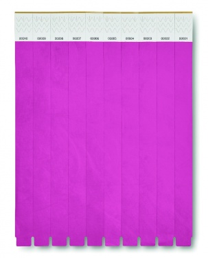 Logo trade promotional merchandise image of: One sheet of 10 wristbands