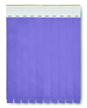 Logo trade promotional merchandise image of: One sheet of 10 wristbands