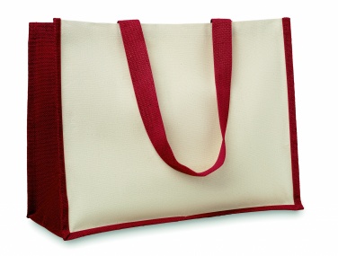 Logo trade advertising products picture of: Jute and canvas shopping bag