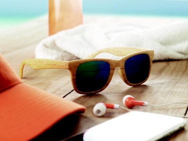 Logotrade promotional product picture of: Wooden look sunglasses MAARDU