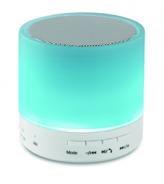 Logotrade promotional merchandise photo of: Round wireless speaker LED