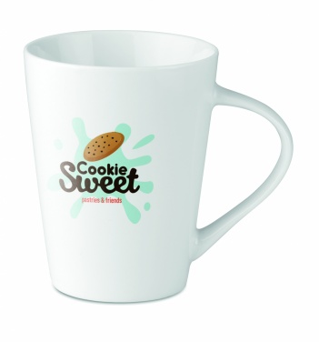 Logo trade promotional giveaways image of: Porcelain conic mug 250 ml