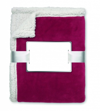 Logotrade promotional gift image of: Blanket coral fleece/ sherpa