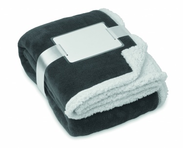 Logo trade promotional gifts image of: Blanket coral fleece/ sherpa