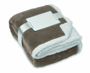 Logo trade promotional gifts picture of: Blanket coral fleece/ sherpa