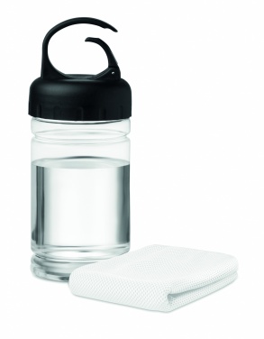 Logo trade advertising product photo of: Cooling towel in PET bottle