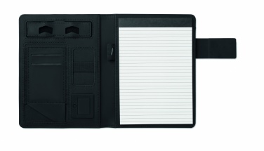 Logo trade promotional gifts image of: A5 folder with power bank