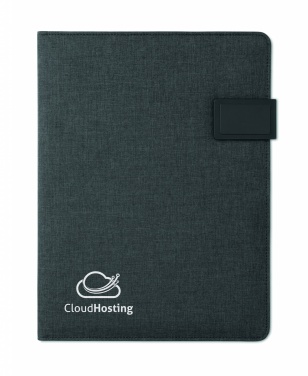 Logo trade promotional giveaways picture of: A4 folder with power bank