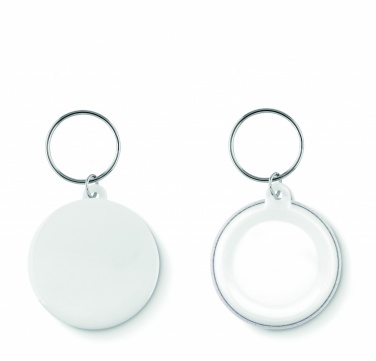 Logo trade promotional gift photo of: Small pin button key ring Tukums