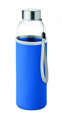 Logotrade corporate gift image of: Glass bottle in pouch 500ml