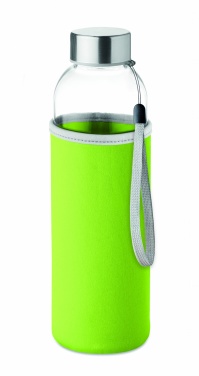 Logotrade promotional item image of: Glass bottle in pouch 500ml