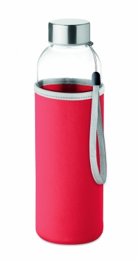 Logotrade advertising product image of: Glass bottle in pouch 500ml